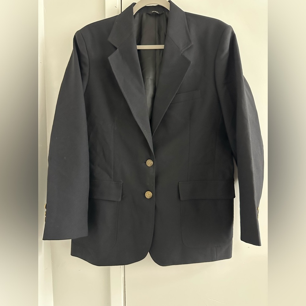 Edwards Women’s Black Blazer Size 10R Regular Uniform Jacket